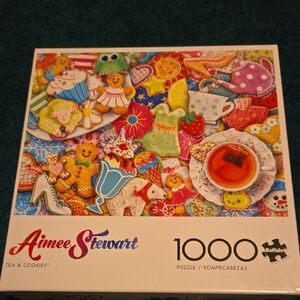 Buffalo Aimee Stewart Colorful Tea and Cookies Puzzle 1000 Pieces